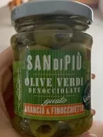 Mängden socker i olive verdi denocciolate gusto arancia e finocchietto
