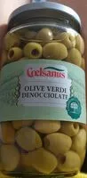 Mängden socker i Olive verdi denocciolate