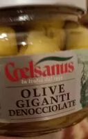 Mängden socker i Olive giganti denocciolate