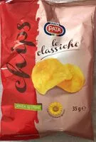 Mängden socker i Chips le classiche