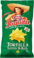 Mängden socker i Paquìta tortilla gusto b b q