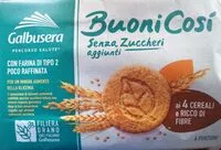 Mängden socker i Galbusera 4 cereali senza zuccheri