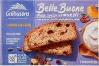 Mängden socker i Bellebuone fette spesse al muesli con avena
