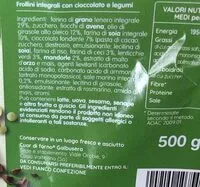 Mängden socker i Buon per tutti con farina di legumi