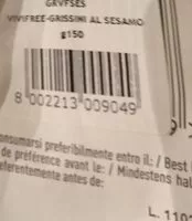 Mängden socker i Grissini bianchi senza glutine