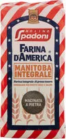 Mängden socker i Farina d'america manitoba integrale macinata a pietra