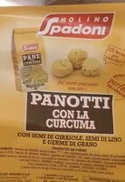 Mängden socker i Panotti con la curcuma