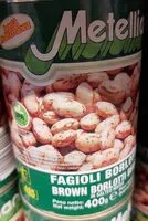 Mängden socker i Haricots borlotti