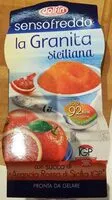 Mängden socker i la granita siciliana con succo di arancia rossa di sicilia IGP