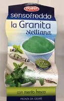 Mängden socker i La granita siciliana