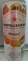 Mängden socker i SANPELLEGRINO Momenti boisson gazeuse aromatise clémentine pêche 33cl