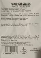 Mängden socker i hamburger classici