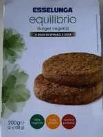 Mängden socker i Burger vegetali Soia e spinaci