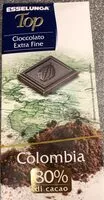 Mängden socker i Colombia cioccolato extra fine 80% cacao