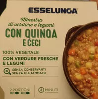 Mängden socker i minestra di verdura e legumi con quinoa e ceci