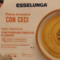 Mängden socker i crema di verdure con ceci