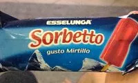 Mängden socker i Sorbetto gusto mirtillo