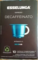 Mängden socker i Espresso decaffeinato