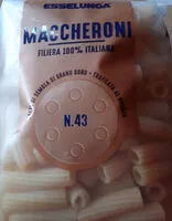 Mängden socker i maccheroni filiera 100% italiana