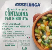 Mängden socker i zuppa di verdure contadina per ribollita