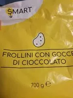 Mängden socker i Frollini con gocce di cioccolato