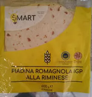 Mängden socker i Piadina romagnola igp