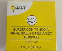 Mängden socker i Burger con tonno a pinne gialle e merluzzo nordico