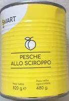 Mängden socker i Pesche allo sciroppo