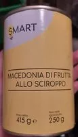 Mängden socker i Macedonia di frutta allo sciroppo