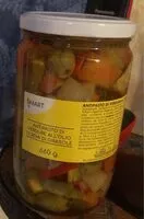 Mängden socker i Antipasto di verdure olio di oliva