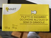 Mängden socker i filetti di sgombro Occhione all’olio di semi di girasole