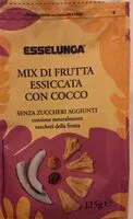 Mängden socker i Misto di Frutta Essiccata con Cocco