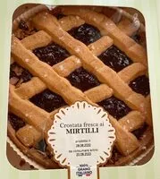 Mängden socker i Crostata fresca ai mirtilli