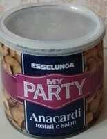 Mängden socker i Anacardi tostati e salati