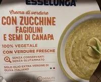 Mängden socker i Crema di verdure con zucchine fagiolini e semi di canapa