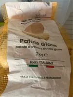 Mängden socker i Patate gialle