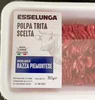 Mängden socker i Polpa trita scelta razza piemontese