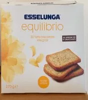 Mängden socker i Equilibrio fette biscottate integrali