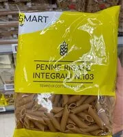 Mängden socker i Penne rigate integrali