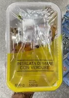 Mängden socker i Insalata di mare con verdure
