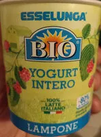 Mängden socker i Yogurt intero lampone bio