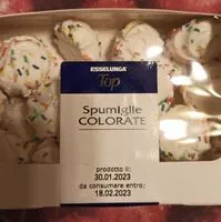 Mängden socker i Spumiglie colorate