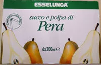 Mängden socker i Succo e polpa di pera