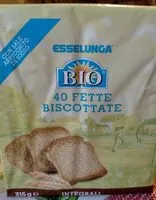 Mängden socker i Fette biscottate integrali