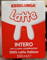 Mängden socker i Latte intero UHT