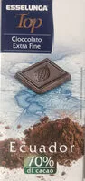 Mängden socker i Cioccolato extra fine Ecuador 70% di cacao