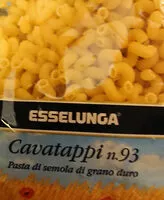 Mängden socker i esselunga cavatappi 93