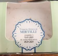 Mängden socker i Trancio ai mirtilli