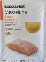 Mängden socker i Mezzelune, ripieno al salmone