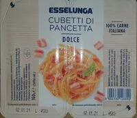 Mängden socker i Cubetti di pancetta dolce